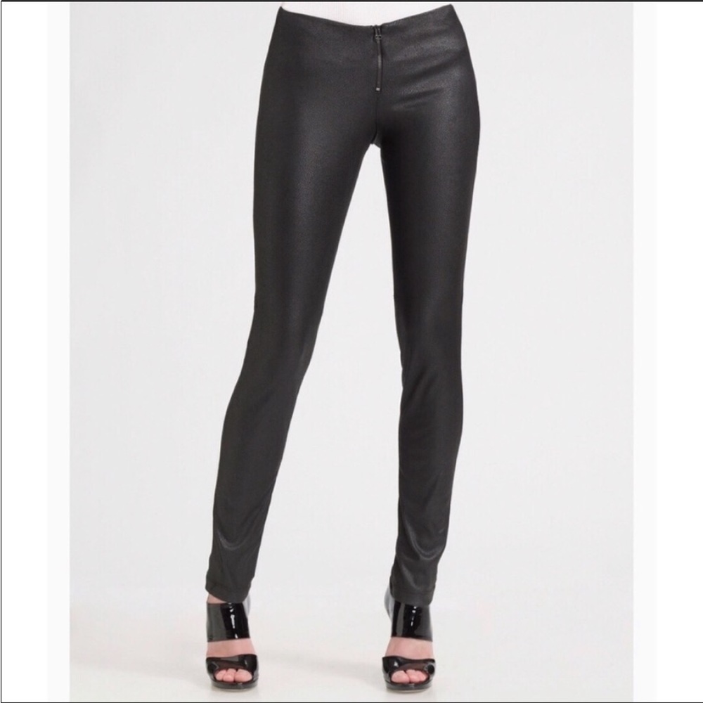 Alice and Olivia faux leggings skinny black 8